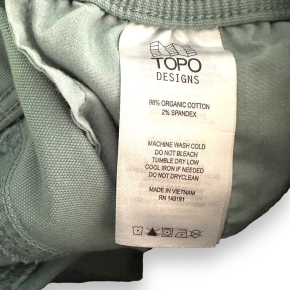 Topo Designs Women's Shorts - Light Blue - Picture 9 of 10